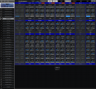 Click to display the Novation SN2 Pro-X Rack Performance - Effects 1 Editor