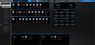 Click to display the Novation Summit Multi - EFFECTS / LFO 3 - 4 Editor