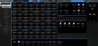 Click to display the Novation Summit Multi - MOD MATRIX / ARP/ VOICE / COMMON Editor