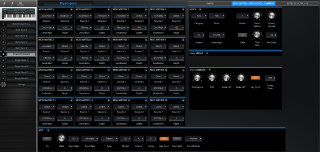 Click to display the Novation Summit Single - MOD MATRIX / ARP/ VOICE / COMMON Editor