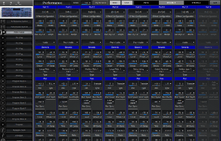Click to display the Novation SuperNova Performance - Effects 1 Editor