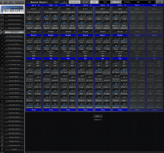 Click to display the Novation SuperNova 2 Kbd Performance - Effects 1 Editor