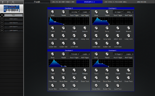 Click to display the Novation UltraNova Patch - Envelopes 3 - 6 Editor