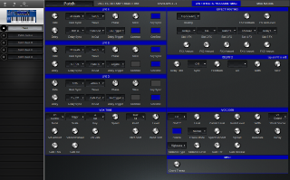 Click to display the Novation UltraNova Patch - LFO/Effects/Vocoder/Misc Editor