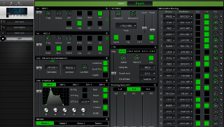 Click to display the Oberheim Matrix-12 Alt Patch Editor