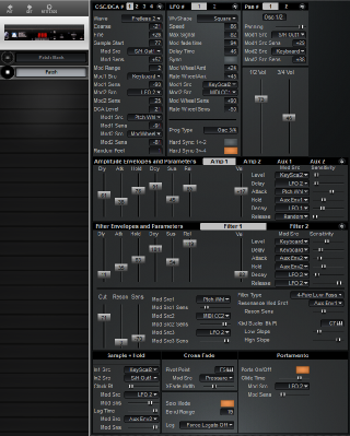 Click to display the Peavey Spectrum Bass II (Old ID) Patch Editor