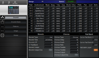 Click to display the Roland BOSS DR-660 Drumkit Editor