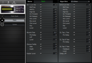 Click to display the Roland BOSS SE-50 Patch Editor