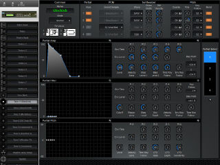 Click to display the Roland D-110 (nhs) Tone 1 Editor