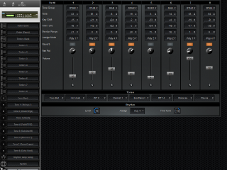 Click to display the Roland D-110 Performance Editor
