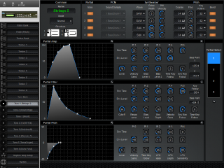 Click to display the Roland D-110 Tone 1 Editor