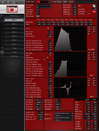 Click to display the Roland D2 Patch 1 Editor