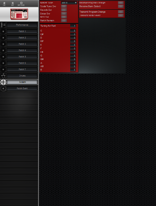 Click to display the Roland D2 System Editor