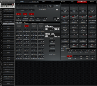 Click to display the Roland FA-08 Tone 1 - Tone/PMT/Control Editor
