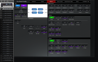 Click to display the Roland Fantom 7 Scene - Effects Editor