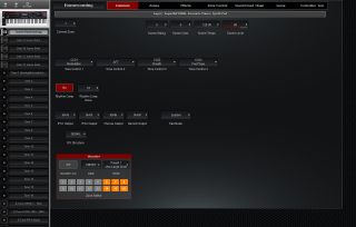 Click to display the Roland Fantom 08 Scene - Common Editor