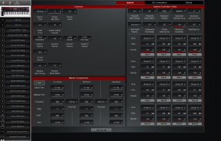 Click to display the Roland Fantom 08 System - System Editor