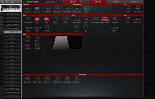 Click to display the Roland Fantom 08 Tone 1 - JU-106 Editor