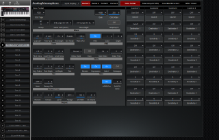 Click to display the Roland Fantom 08 Tone 1 - ZCore-Tone Partial Editor