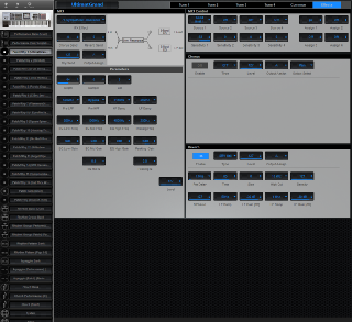 Click to display the Roland Fantom X6 Patch/Rhy 1 - Effects Editor