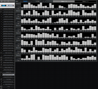 Click to display the Roland Fantom XR Arpeggio (Performance) Editor