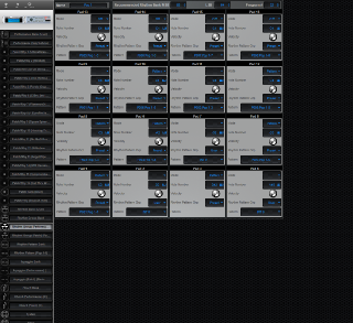 Click to display the Roland Fantom XR Rhythm Group (Perform) Editor