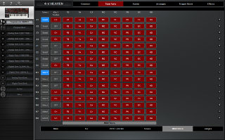 Click to display the Roland JD-XA Program - Parts MIDI Filters Editor