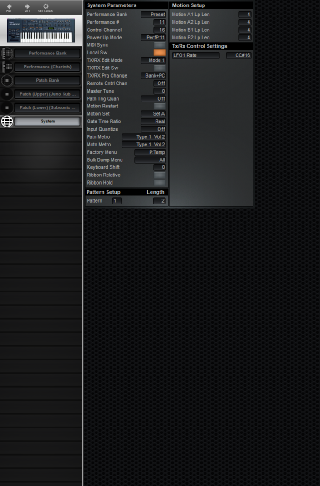 Click to display the Roland JP-8000 (Alt) System Editor