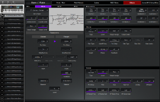 Click to display the Roland Juno-DS61 Performance - Effects Editor