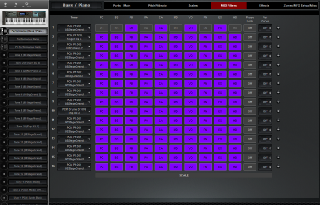 Click to display the Roland Juno-DS61 Performance - MIDI Filters Editor