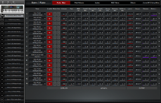 Click to display the Roland Juno-DS61 Performance - Parts Editor