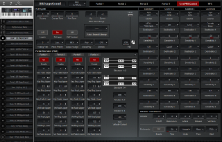 Click to display the Roland Juno-DS76 Tone 1 - Tone/PMT/Control Editor