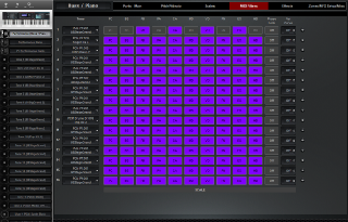 Click to display the Roland Juno-DS88 Performance - MIDI Filters Editor