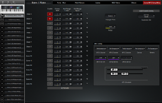 Click to display the Roland Juno-DS88 Performance - Zones/MFX Editor