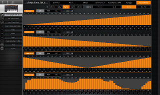 Click to display the Roland Jupiter-Xm Scene - Controller/Arp Editor