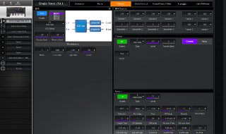 Click to display the Roland Jupiter-Xm Scene - Effects Editor