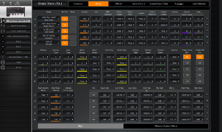 Click to display the Roland Jupiter-Xm Scene - Zones Editor