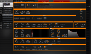 Click to display the Roland Jupiter-Xm Tone 1 - Jupiter-8 Tone Editor