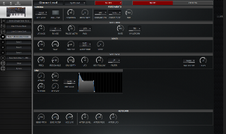 Click to display the Roland Jupiter-Xm Tone 1 - SH-101 Editor