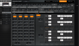 Click to display the Roland Jupiter-Xm Tone 1 - Z-Core Cmn/Kbd/Structure Editor