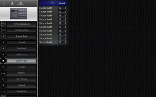 Click to display the Roland R-5 Copy Sound Editor