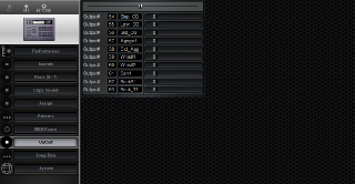 Click to display the Roland R-8 Output Editor