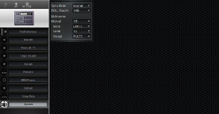 Click to display the Roland R-8 System Editor
