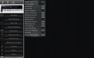 Click to display the Roland U-20 Setup Memory Editor