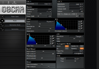 Click to display the SSL OSCar Patch Editor