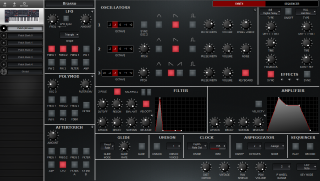 Click to display the Sequential Trigon-6 Patch - Synth Editor