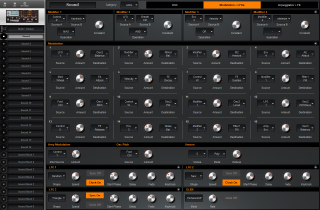 Click to display the Waldorf Blofeld Sound - MOD + LFOs Editor