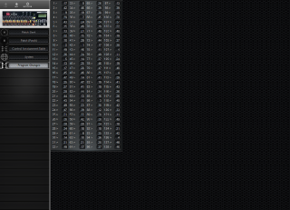 Click to display the Yamaha DMP9-16 Program Changes Editor