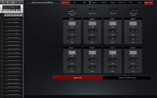 Click to display the Yamaha MODX 8+ Performance - Common A/D+Motion Editor