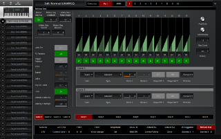 Click to display the Yamaha MODX 8+ Performance - Part Motion SEQ Editor